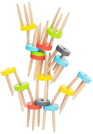 Abaodam 1 Set Balance-Stuhl-Stapelspiel für lustige Aktivität, entwickelt kreatives Denken und Motorik, sicher und spielend