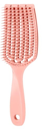 Belüftete gebogene Haarbürste - Anti-Knot Haarbürste, leichte Massagebürste | Haarkamm, Kopfhautpflege Stylingbürste, Anti-Zug gebogener Kamm für nasses und trockenes Haar Verwendung im Badezimmer