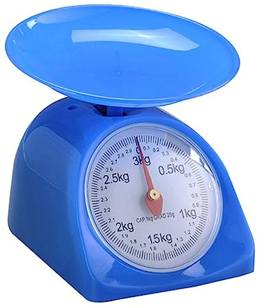 OZBMA Balance de Cuisine Ronde rétro Simple et créative de 5 kg, ustensiles de précision pour Aliments, Balance Facile à Utiliser (Couleur : Vert) (Une Couleur)
