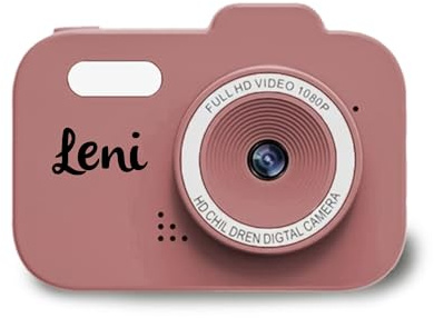Personalisierbare Digitalkamera Kinder Rosa – robuste Kinderkamera für Fotos & Videos – für Kinder ab 3 Jahren – mit Namen personalisiert – Zazu