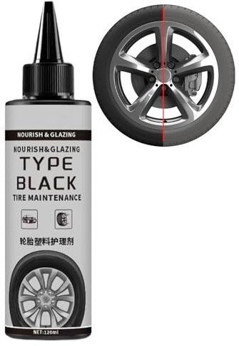 Revêtement brillant pour pneus de voiture | Empêche la formation de fissures 120 ml | Spray de revêtement pour pneus pour restaurer la brillance - Pour débutants, professionnels, conducteurs, ateliers