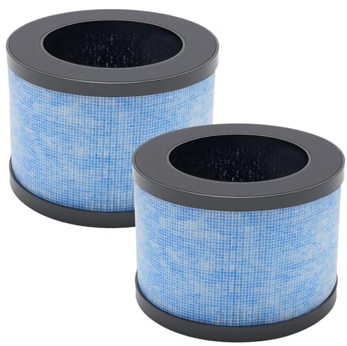 Ollanoos 2 filtros de repuesto para purificador de aire True HEPA, filtro de carbón activado y prefiltro, repuesto para CONOPU DH-JH01/DH-JH06, repuesto para AROEVE MK01/MK06
