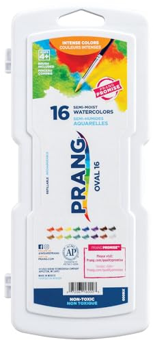 Assorted Colors Prang Watercolor Paint Cakes 16/Pkg DT16000