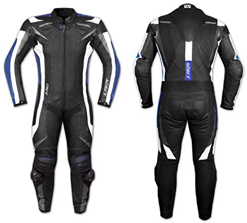 Lederkombi Motorrad Rindsleder Jacke Hose Protektoren 2 Teilige Gefuettert