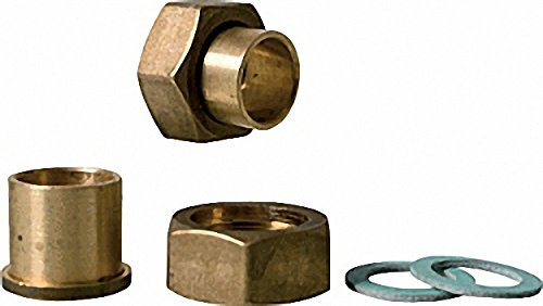 Lötanschluss-Verschraubung 1''x 22mm mit je 2 Überwurfmuttern- Löttüllen und Dichtringen