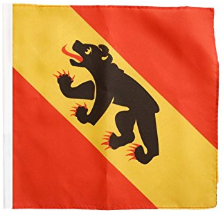Flaggenfritze Flagge/Fahne Schweizer Kanton Bern - 30 x 30 cm