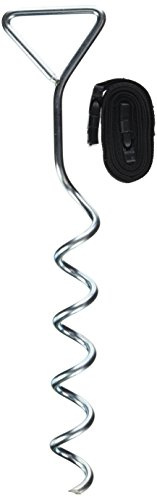HUDORA Erdanker-Set – 4 extra stabile Anker mit Gurten zur sicheren Verankerung & Sturmsicherung von Trampolinen – robuste Bodenanker aus Stahl zur Bodenbefestigung & dauerhafte Sicherung im Garten