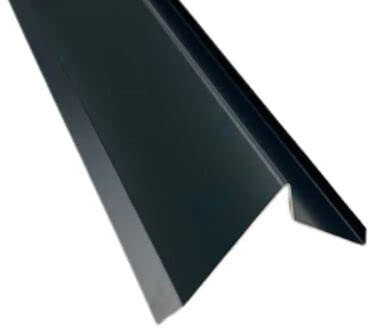 Ortgangblech 1 m lang Aluminium farbig 0,8 mm (groß, Anthrazit)