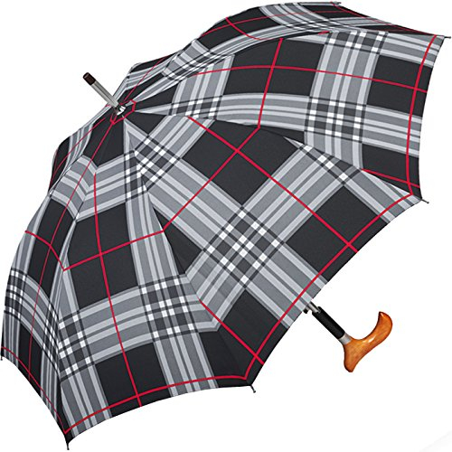 Happy Rain Stützschirm Fritzgriff Checks Black