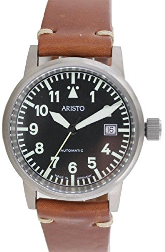 Aristo Unisex Uhr Armbanduhr Vintage Fliegeruhr Automatik Titan 5H100