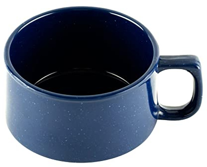 G.E.T. BF-080-TB-EC Melamine Shatter-Resistant Mug/Coffee Cup, 11 Ounce, Texas Blue (Set of 4)