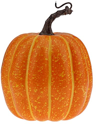 Gresorth 5.7 Inch Fake Pumpkin Yellow Artificial Food Halloween Christmas Decoration