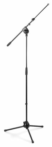 Vonyx MS20 Pied Micro Avec Perche, Haute Qualité, Noir, Bras Télescopique, Matériel Professionnel, Réglable à Souhait, Matériel Compact, Facile à Transporté, Livré sans Microphone