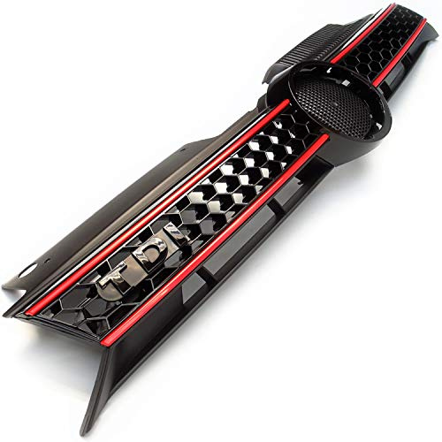 UNDERGROUND PARTS mk6 TDI Honeycomb Mesh GTI Style Black Red Front Grille