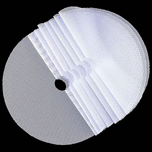 BuRuiJi 8Pcs Silicone Dehydrator Sheets, Round 13in Non-stick Fruit Dehydrator Mats, Reusable Steamer Mat Mesh Sheet for Fruit Dryer