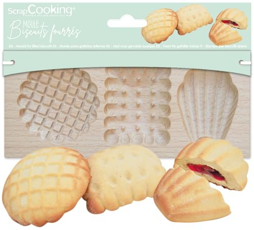 Kit de 3 moldes para galletas rellenos