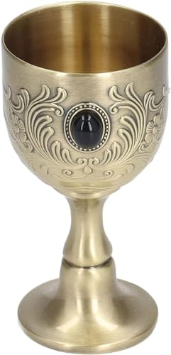LeGDOr Cáliz Dorado, aleación de Zinc, Grabado, patrón de Flores, Proceso de Pulido, cáliz, Estilo Vintage, cáliz, decoración Artesanal para el hogar, Adornos para gabinetes de Vino