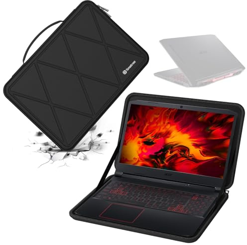 Smatree Hard EVA Protective Case for 15.6 inch Acer Nitro 5 AN515-46-R0EQ | Compatible for 15.6 inch Acer Nitro 5 Gaming Laptop - AN515-46-R0EQ, Waterproof and Anti-Shock Bag (X8313)