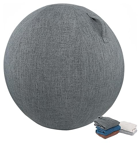 BXYWMDGB Schutzhülle für Gymnastikball, Sitzball Abdeckung, Faltbar Sitzbälle Stoff Bezug schmutzabweisend, langlebig, rutschfest, für Schwangerschaft, Fitness, Yoga,002,55cm