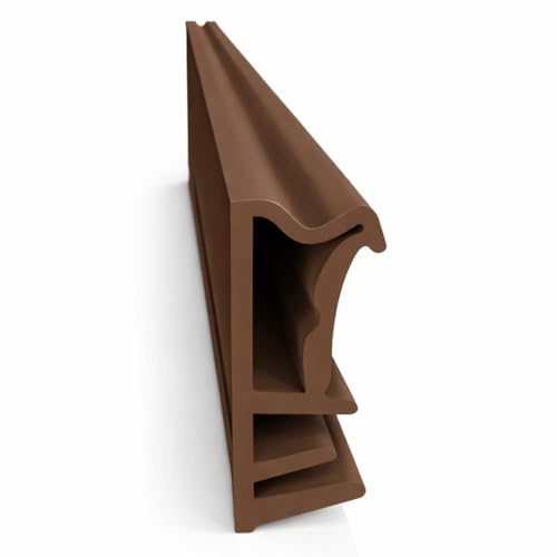 Fensterdichtung Flügelfalzdichtung Nutbreite- 5mm / Falz - 12 mm aus TPE hochwertige Holzfensterdichtung Fenster (Braun 50 m)