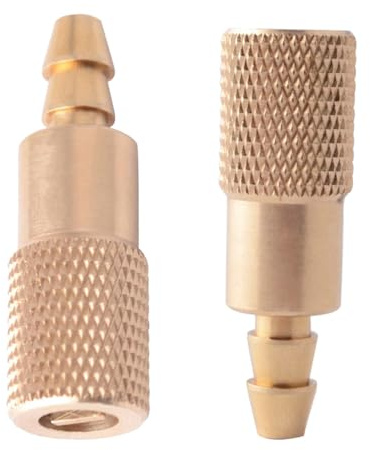 Reifenfüllnippel, 6.5mm Messing Hebelstecker, Reifenfüller Ventil Stecker Ersatz, Reparatur Werkzeuge für Auto Fahrrad Motorrad, 2er Pack