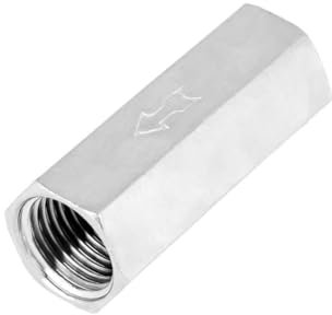 EIROVYA Clapet anti-retour universel, 1PCS Clapet anti-retour en laiton avec hexagone (1/8) - Pour l'eau et le gaz