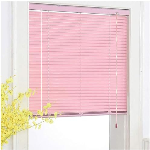 Xrdbfd Aluminium-Jalousie, Rosa Venezianische Jalousie 45/60/75/90/115/130cm, Horizontale Jalousien, Fensterrollos, Metall Venezianische Jalousette Für Fenster/türen,WxH-120x140cm/47 * 55in