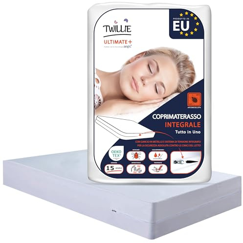 Twillie – Kompletter Matratzenschutz 90x200x20 cm | überlegene Qualität | 100% Wasserdicht, Atmungsaktiv | Anti-Bettwanzen & Milben | Oeko-TEX® zert. | AEGIS®-Behandlung