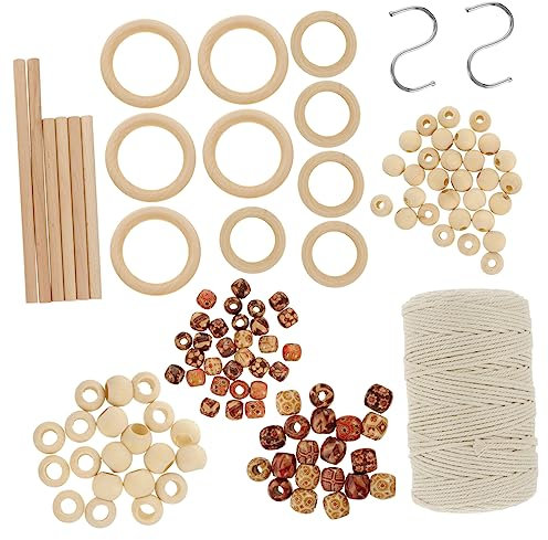 PLAFOPE 1satz Makramee Mit Baumwollgarn Komplettes Wandbehang-kit Für Anfänger Inkl Vielseitiger Materialien Zur Individuellen Gestaltung Von Pflanzenhängern Und Dekorationen