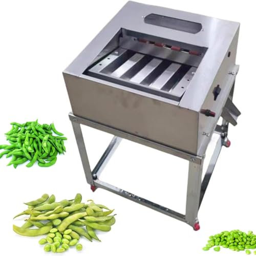 Mavdecll Máquina Peladora De Guisantes Automática Comercial, Peladora De Guisantes Eléctrica De Acero Inoxidable, Velocidad Ajustable, para Guisantes/Soja/Frijoles/Edamame