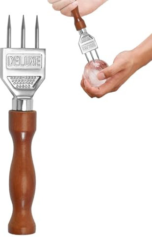 Eispickel mit DREI Zinken,Eispickel mit DREI Zinken - Bar- und Cocktail-Werkzeuge,Wein-Eisbrecher-Werkzeug, Küchen-Eispickel, praktisches Küchenwerkzeug, Eiszerkleinerer für Zuhause, Restaurant, Bar