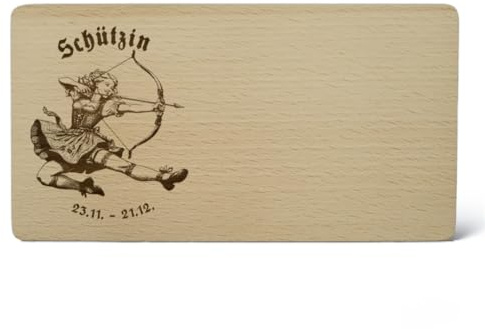 Generisch Schneidebrett graviert mit Sternzeichen Schützin