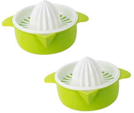Ciieeo 2pcs Manual Fruit Juicers Portable Labor-saving Home Juicers for Citrus Orange Random Color