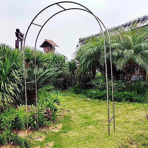 Rankgitter aus Edelstahl für den Außenbereich, Gartendekoration, wetterbeständig, freistehende Struktur, ideal für Terrasse oder Hof, 2,2 x 2,4 m hoch