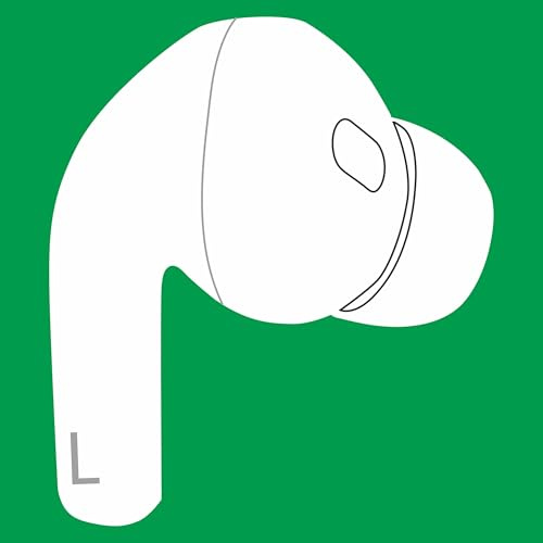 OEM-Ersatz-Kopfhörer für AirPod Pro (2. Generation), A3047, A3048, A3049, nur für die Linke Ohrseite, kompatibel mit Original AirPods Pro 2 A2968 Ladehülle