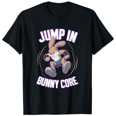 Fitness Bunny Power Lifters Strength Workout Funny Rabbit T-Shirt