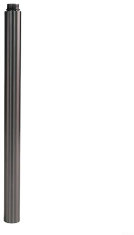 Tubo di prolunga per doccia, 30 cm, in acciaio inox, accessorio da bagno per soffione fisso (grigio)