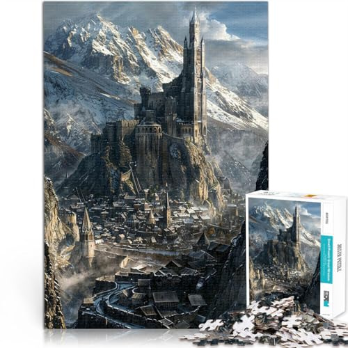 Quizspiel Vorgebirgsfestung 1000-teilige Puzzles für Erwachsene 26x38cm Lustige Aktivitäten für zu Hause, Geburtstagsgeschenk, Reisegeschenk, für 14+