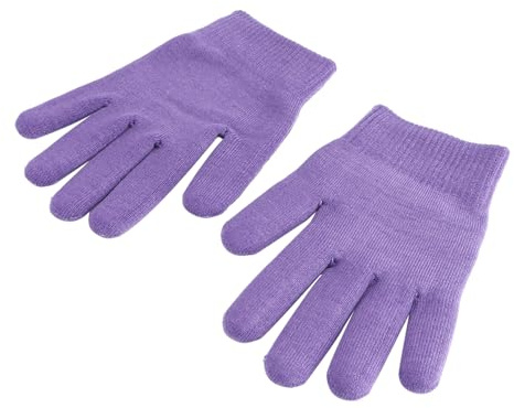 Veemoon Guantes Hidratantes de Gel para Manos Aceites Esenciales, Capa Exterior de Algodón y Capa Interior de Gel para Cuidado y Prevención de Manos Agrietadas, Ideales para Adultos