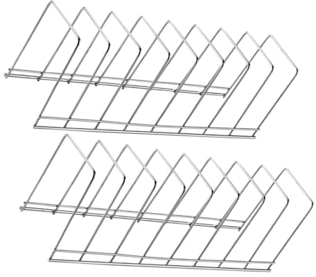 Mipcase 2 pezzi Scolapiatti in Acciaio Scomparti Organizer da Banco Cucina per Piatti Posate e Utensili Portapiatti Compatto e Resistente e Facile da Pulire