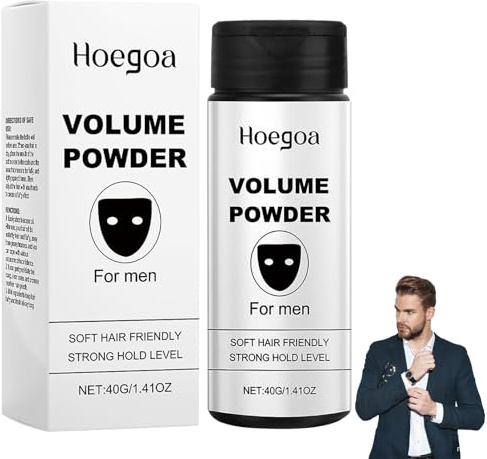 Polvere Volumizzante Capelli, Cera In Polvere Per Capelli Uomo, Polver-e Volumizzante Polver-e Texture, Facile da applicare,dona consistenza e volume immediati, Aggiunge Volume ai Capell-i