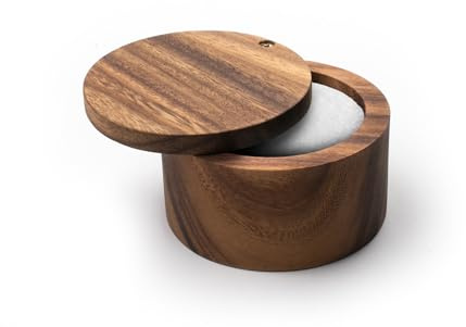 Ironwood Gourmet 28221 Salière des Appalaches en bois d'acacia Marron 10,2 x 10,2 x 6,3 cm