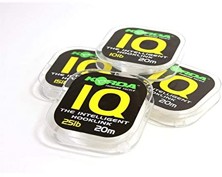 Korda IQ Fluorocarbon Vorfachschnur, Unsichtbares und Steifes Vorfachmaterial, Hohe Anti-Tangle-Eigenschaften, Ideal für Stiff-Rigs, für das Karpfenangeln