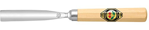 KIRSCHEN Werkzeuge 3117040 | Bildhauerbeitel mit Weißbuchenheft Stich 8, gebogen - 40mm