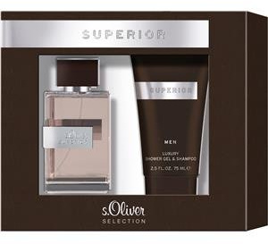 s.Oliver Herrendüfte Superior Men Geschenkset Eau de Toilette Spray 30 ml + Shower Gel 75 ml