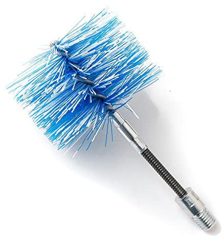 BARETTO Brosse Flexible de Remplacement pour Votre Kit de Nettoyage de Poêle à Granulés, Brosse Flexible en Nylon, Adaptée au Nettoyage du Conduit de Fumée avec des Courbes (100 mm)