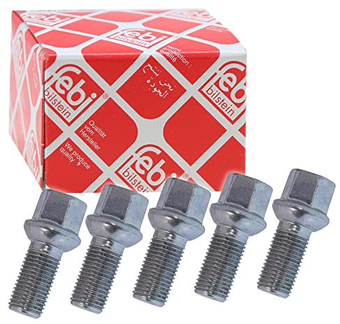 5 X FEBI viti per ruote M14 x 1,5 X 27 mm zincato SW17 bullone ruota ruota vite