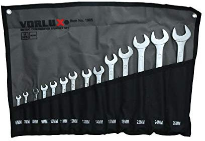 AB Tools 14pc Metric MM Combination Spanner Spanners Wrench Set 14pcs 6mm to 26mm