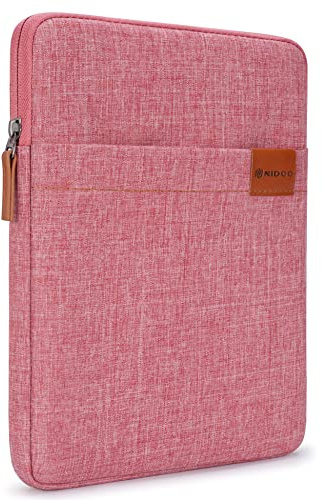 NIDOO 10 Inch Water-Resistant Laptop Sleeve Case Bag For 10.2 iPad 9/10.9 iPad 10/11 iPad Pro M2 M1 / 10.5 10.9 iPad Air M1 / Surface Go 3/10.6 Tab M10 Plus/Galaxy Tab A8 S8 Tablet, Red