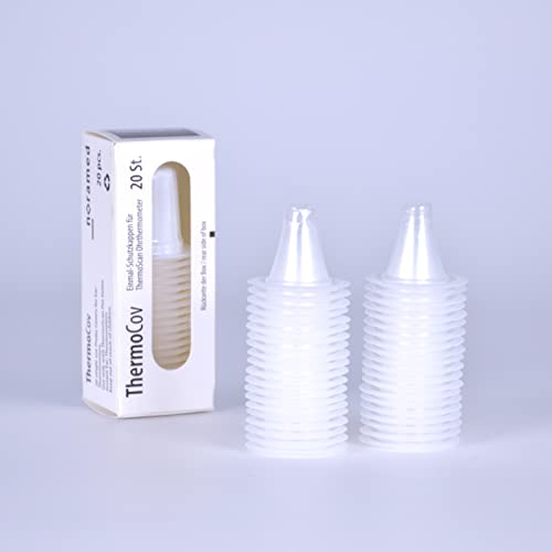 Noramed ThermoCov hygienische Schutzkappen für Braun Thermoscan Ohr-Fieberthermometer – recyclebare Ersatzschutzkappen für kontaktlose Fiebermessgeräte